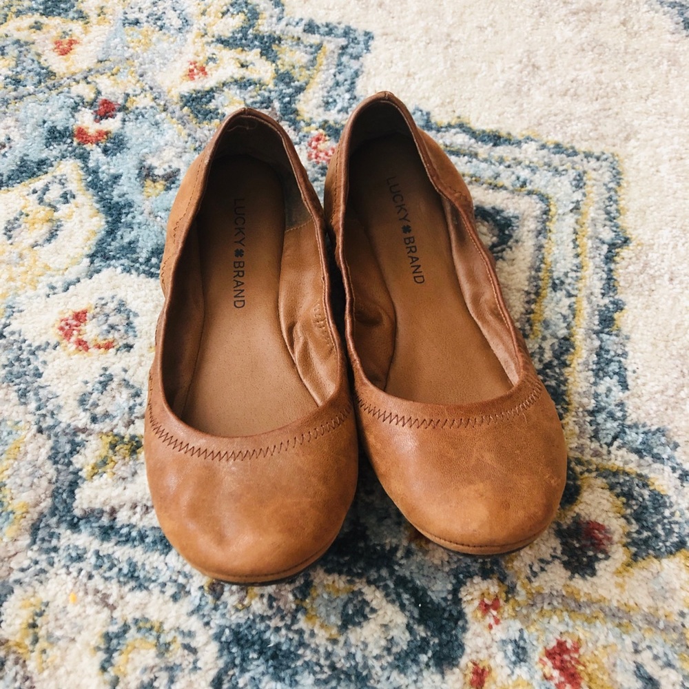 Leather Lucky Brand Flats